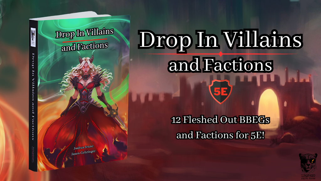 Drop in Villains and Factions