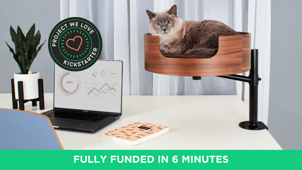 Desk Nest Cat Bed - The Purrfect Cat Bed for Your Desk