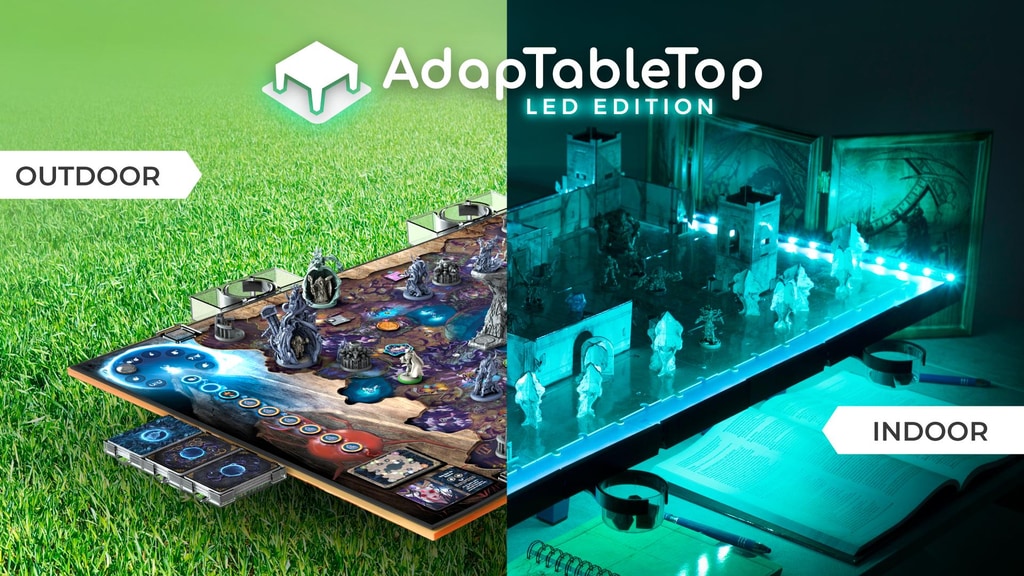 AdapTableTop LED - a modular tabletop for boardgame and RPGs