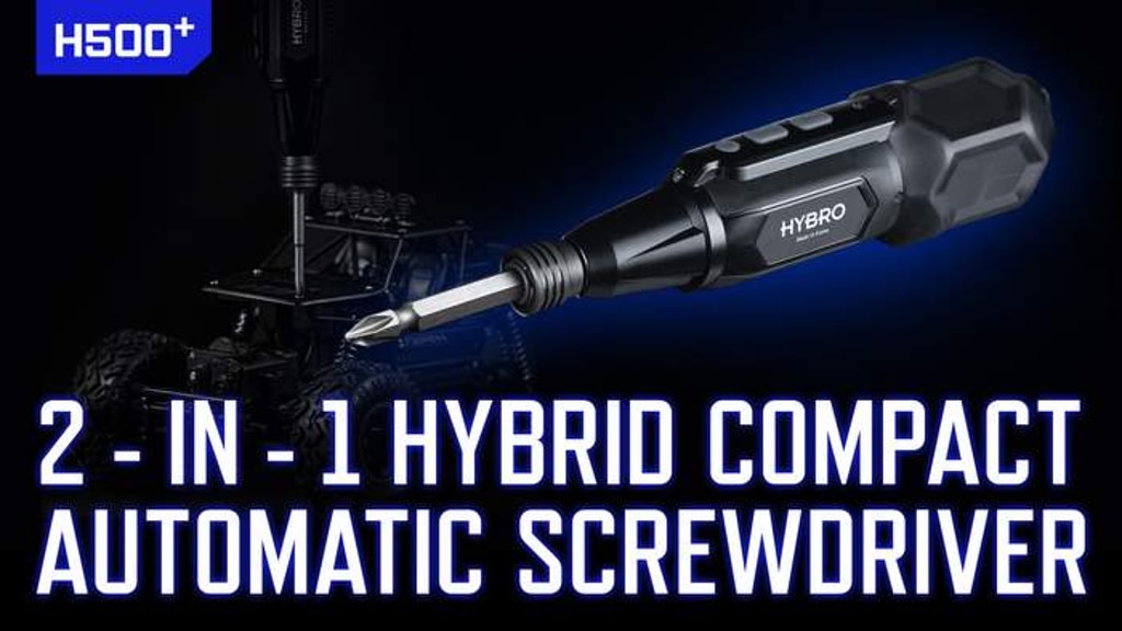 2-in-1 Compact Hybrid Power Screwdriver: H500+