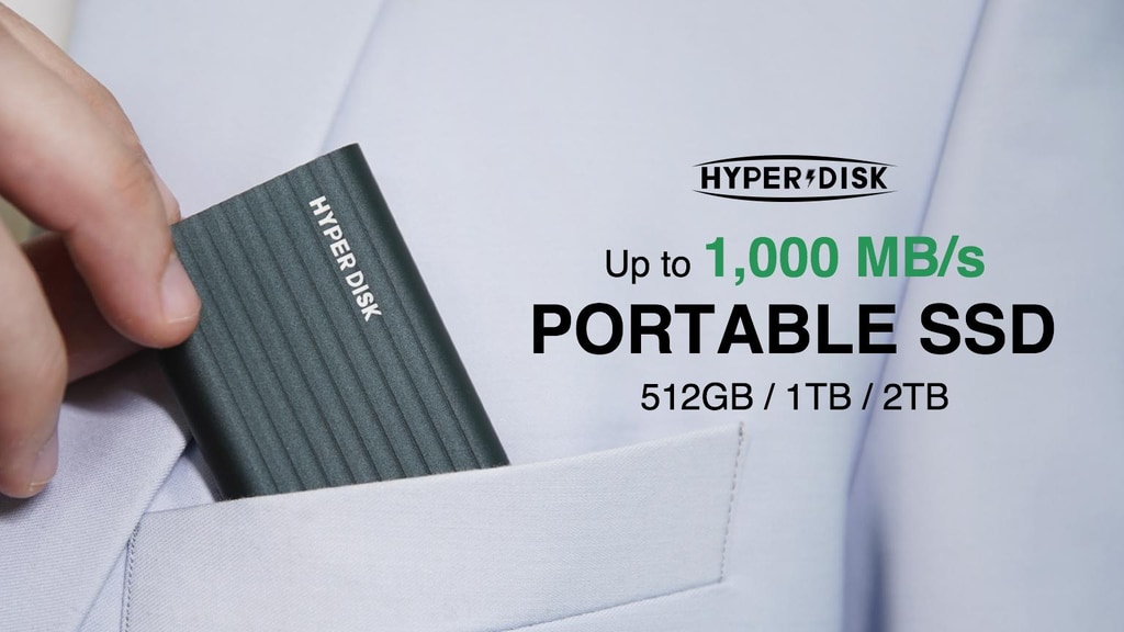 HyperDisk: Pocket-sized & High-speed Portable SSD