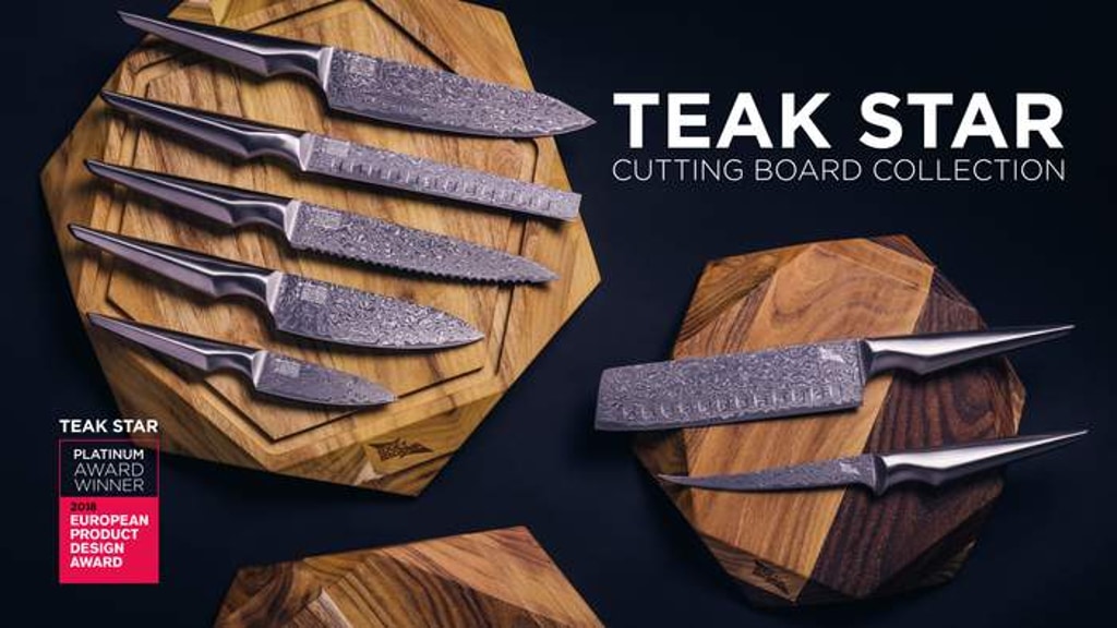 TEAK STAR CUTTING BOARD COLLECTION by EDGE of BELGRAVIA