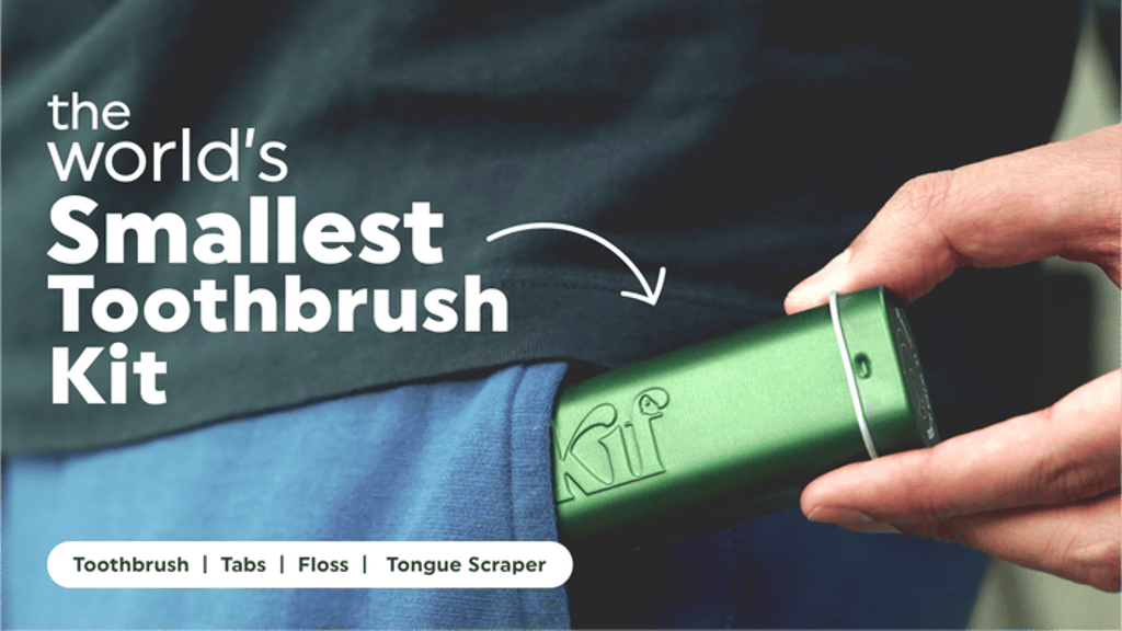 KIF | Pocket-Sized Titanium Toothbrush Kit For On-The-Go