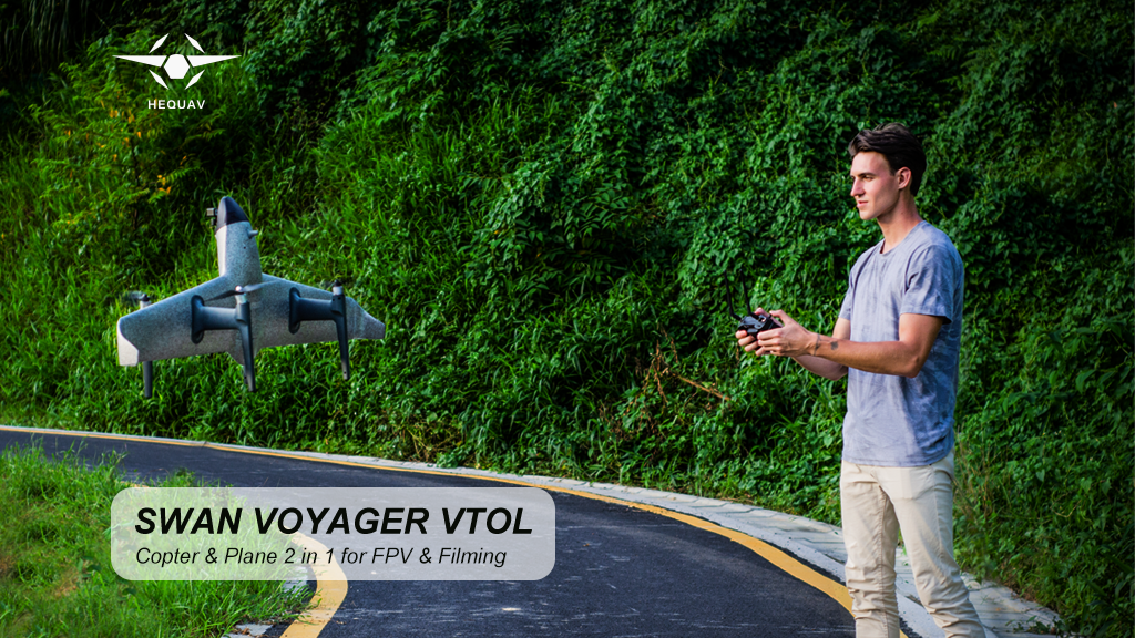 Swan Voyager VTOL - Copter & Plane 2 in 1 for FPV & Filming