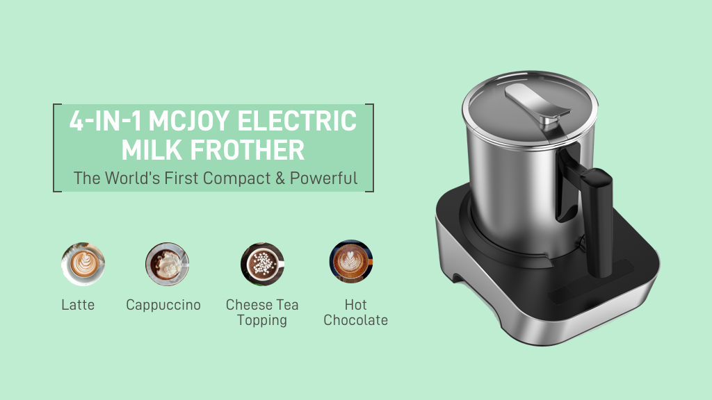 MCJOY: Ultimate Small & Quiet Thick Hot/Cold Milk Foamer