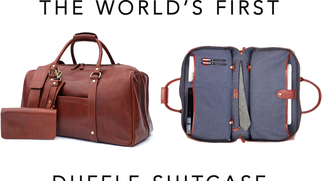 The World's First Duffle Suitcase: Premium Bag | 19 Features