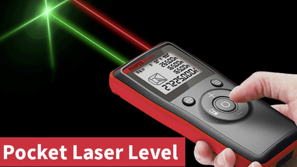 PANFEE V1 Pro: World's 1st Laser Measure Tool W/Cross-line