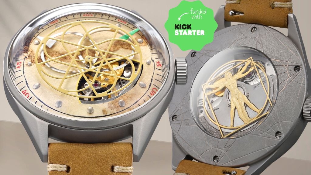 DaVinici: The world's first watch with a coffee-paper dial