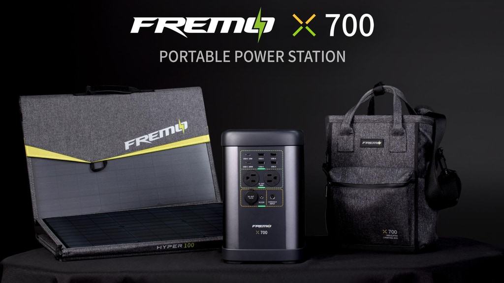 Fremo X700 - World's Smallest 1000W LiFePO4 Power Station