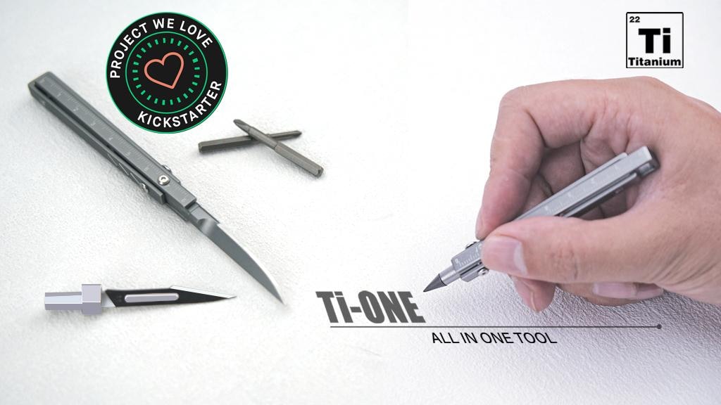 Ti-ONE:Ultra-Portable All-in-One Titanium EDC Tool
