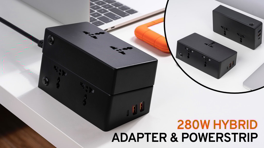Taurus 280: Separable Power Strip with Built-in 280W Adapter