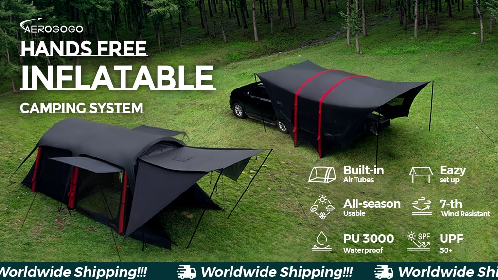 Gouse Tent&Luli Canopy: Hands Free Inflatable Camping System