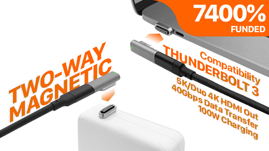 Simplelink+: Two-way Magnetic 5K HDMI/Power/Data Cable