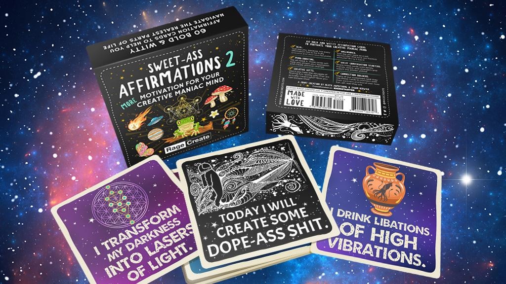 Sweet-Ass Affirmations 2 // A Card Deck for Creative Maniacs
