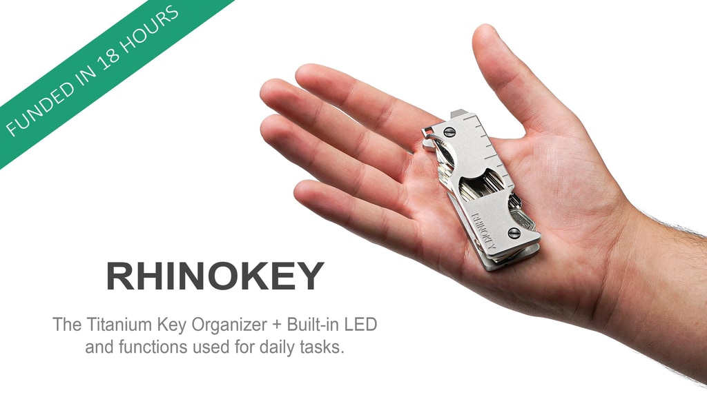 RHINOKEY | Titanium Versatile EDC Key Organizer with LED