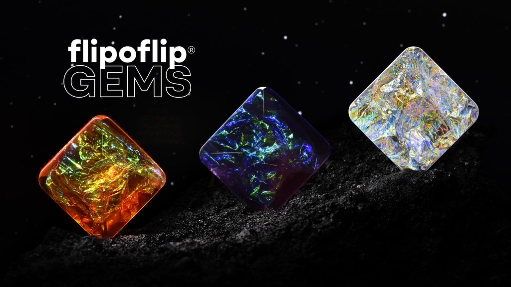 Flipoflip® GEMS — Kinetic Skill Toy | Galactic Edition