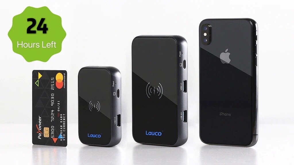 Lauco：The Smallest&Powerful 100W USB-C Wireless Charging Hub