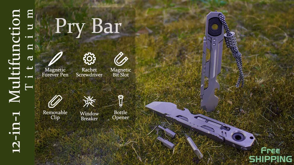 Titanium Multi-function Pry Bar