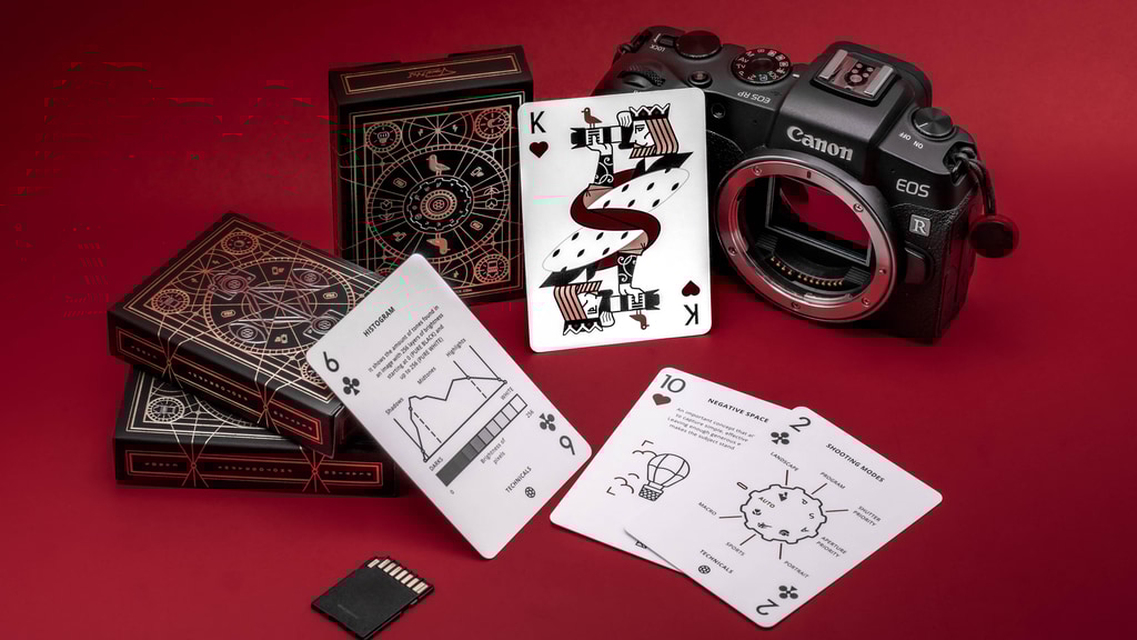 The Photography Deck: Camera Cheat Sheet Playing Cards
