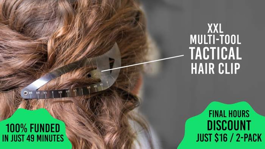 XXL Tactical Multi-tool Hair Clip: Tacticlip® - 4" EDC Tool