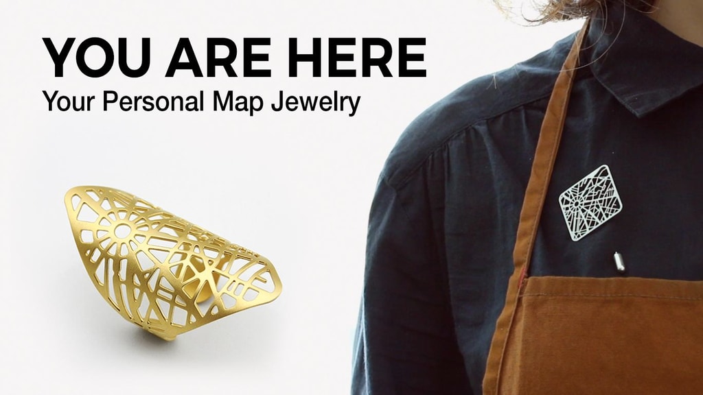 YOU ARE HERE: Your Personal Map Jewelry