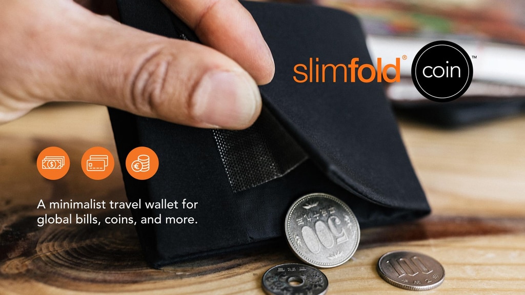 SlimFold® Coin Travel Wallet with Hybrid RFID