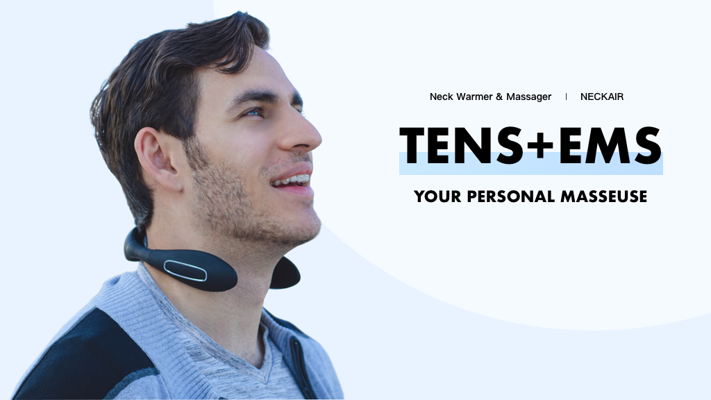 NECKAIR: Portable Neck Muscle Massager and Warmer