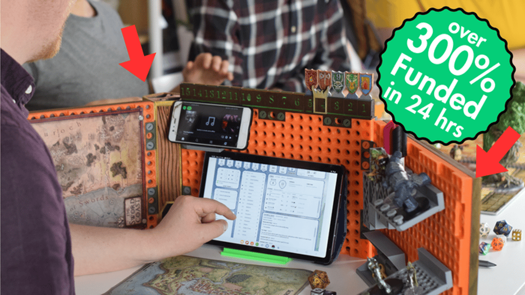 The Twistlock Customisable DM Screen - 3D printable STL