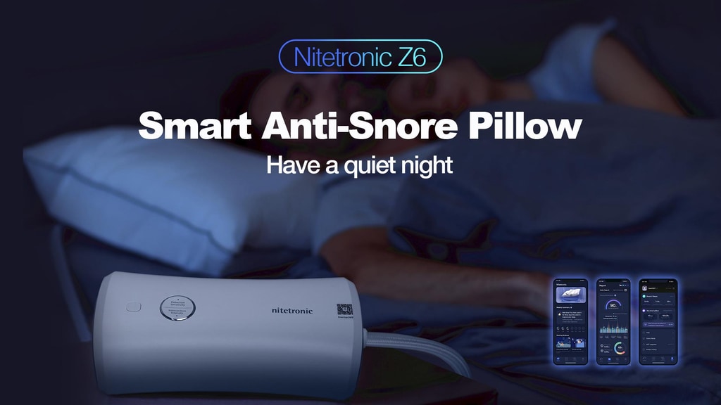 Nitetronic Z6: Meet The Non-invasive Anti-snore Pillow