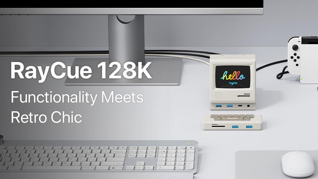 RayCue 128K: Retro Style Multifunctional Dock w/ Display