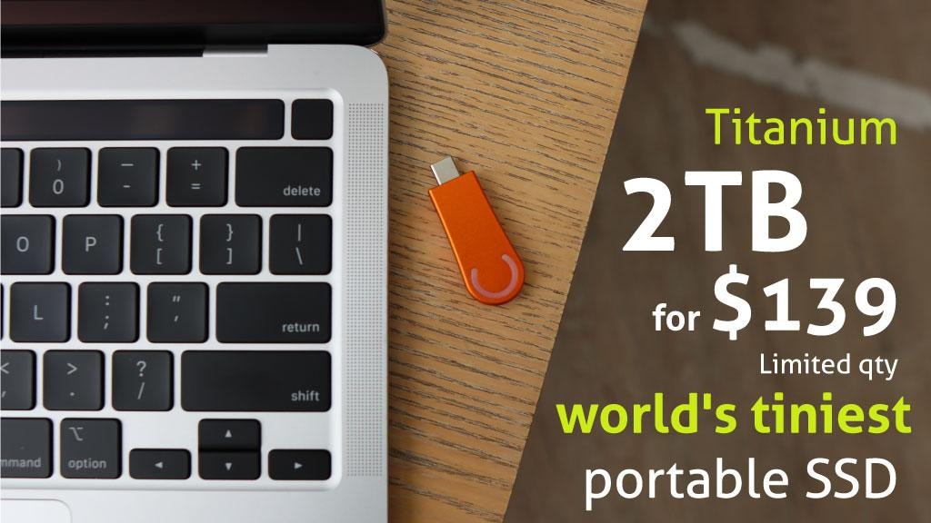 TinyWand: High Speed Portable SSD made with Titanium