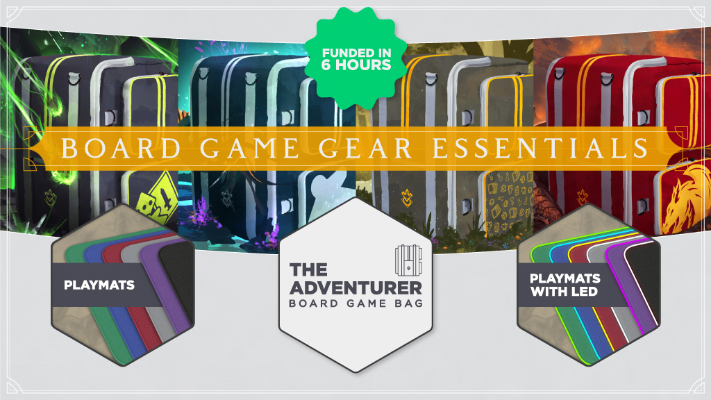 Board Game Gear Essentials: The Adventurer Bag and Playmats