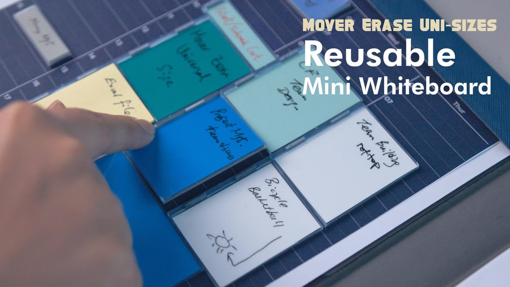 Mover Erase Uni-size 2-in-1: Reusable Mini Whiteboard