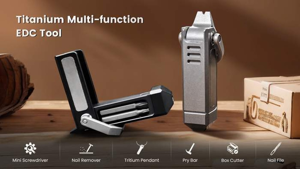 Ti-Capsule: a 5-in-1 Titanium Key-chain Screwdriver EDC Tool