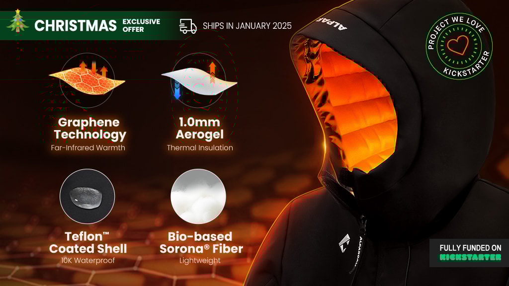 Alpargali Puffer Jacket: Aerogel & Graphene Insulation