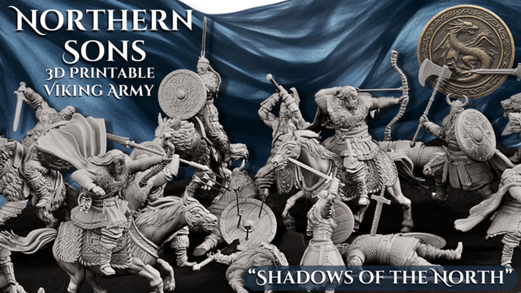 Northern Sons - 3D Printable STL Viking Army Miniatures
