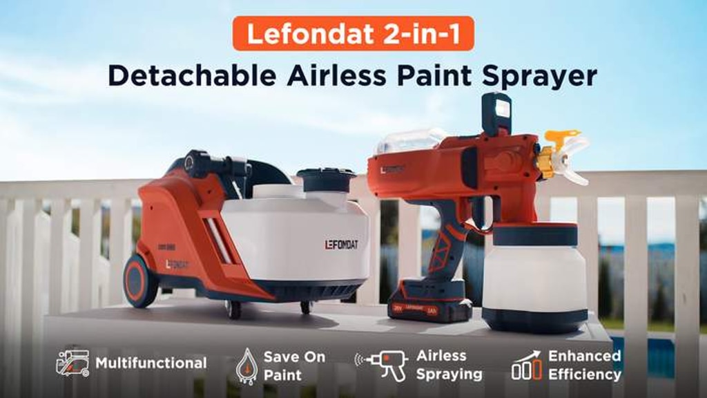 Lefondat 2-In-1 Detachable Airless Paint Sprayer
