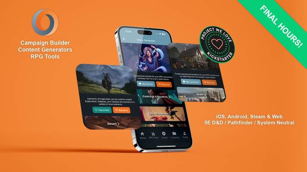 The Oracle RPG App - Less Prep. More Play.