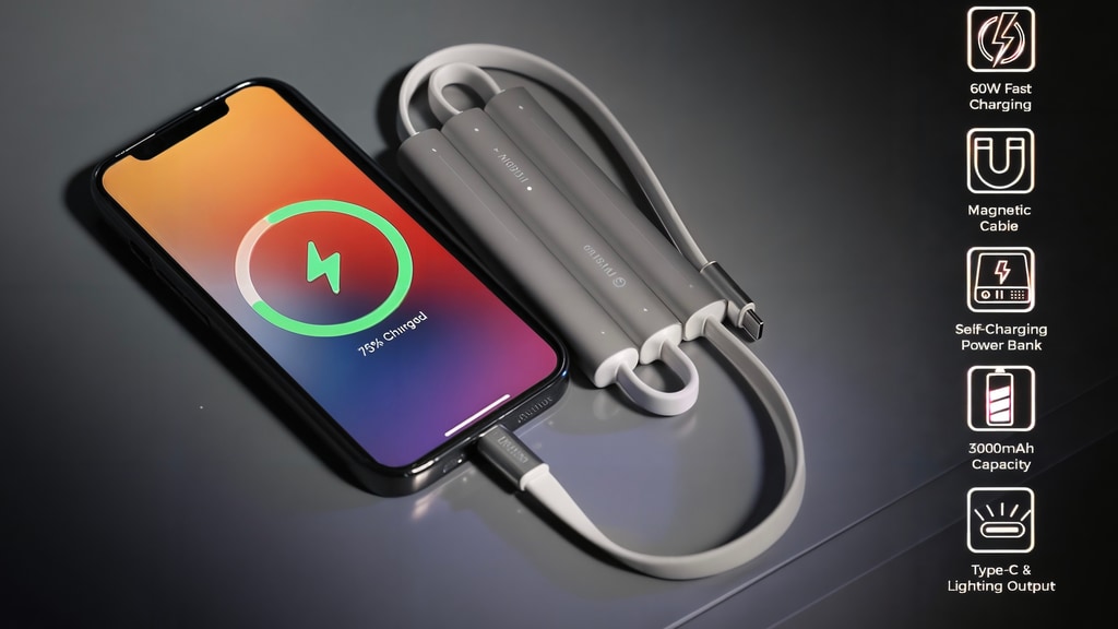 IVYCable P6- Fast-Charging Magnetic Cable & Power Bank