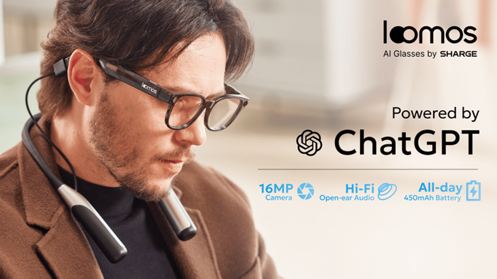 loomos AI Glasses: All-day 16MP Capture & Memory with GPT-4o