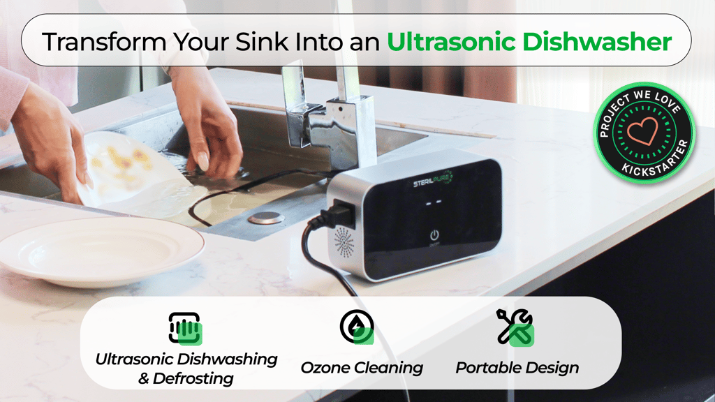 SterilPure: Portable Multifunctional Ultrasonic Dishwasher