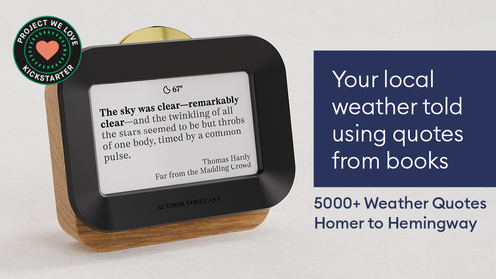 Author Forecast: Weather Worth Reading