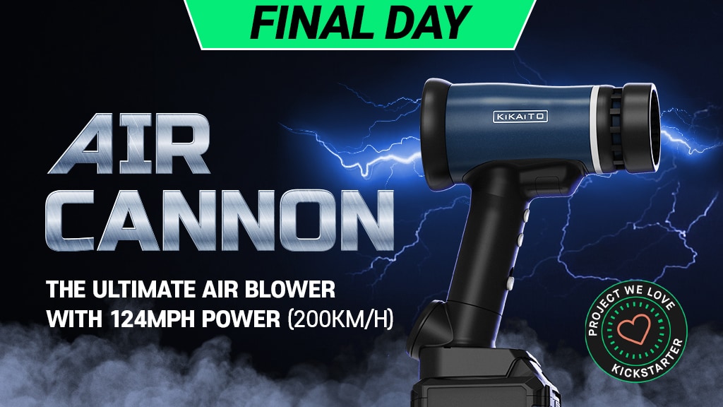 AirCannon: A Storm in Your Hand. 124MPH Forceful Air Blower