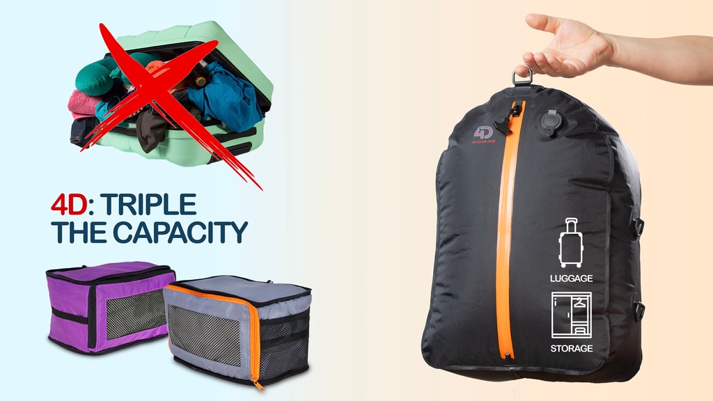 4D Pack Light: travel packing & home storage redefined