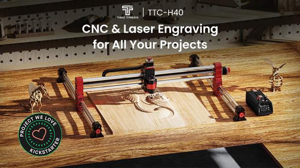 TwoTrees TTC-H40:CNC & Laser Engraving for All Your Projects