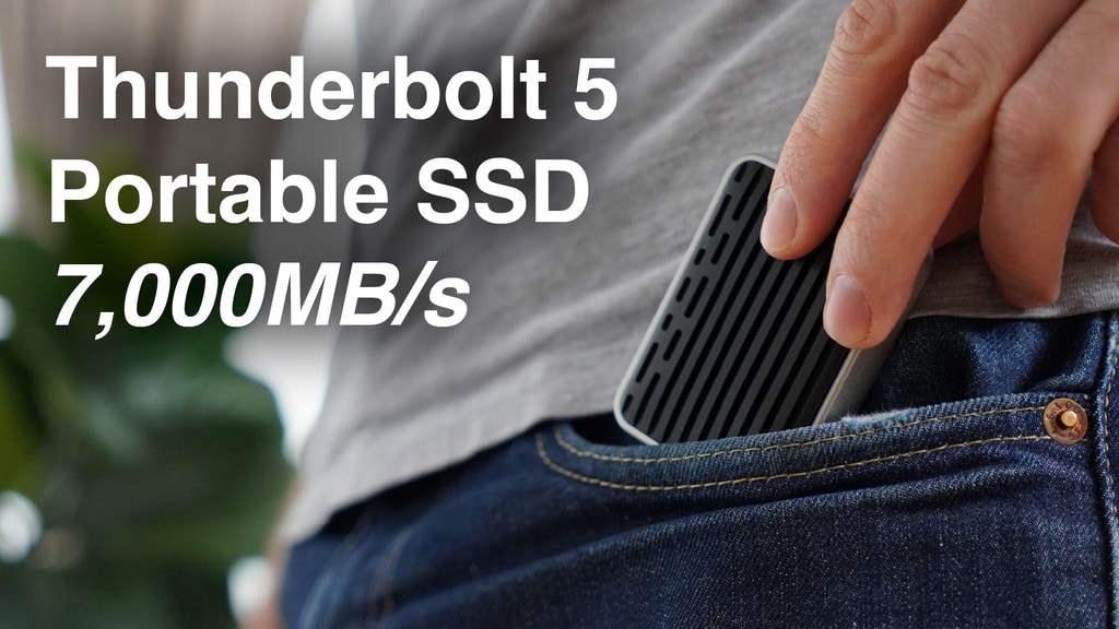 Comet: Thunderbolt 5 Portable SSD Drive with up to 4TB