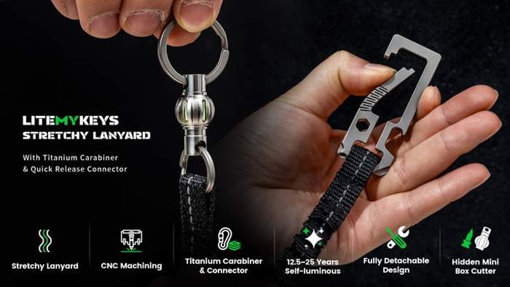 LiteMyKeys: Ultimate Solution to Lanyard Your Keys & Carries