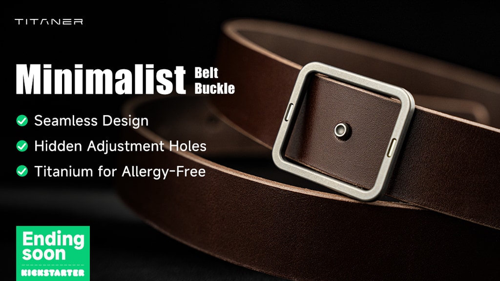 TITANER The Ultimate Minimalist Titanium Belt Buckle