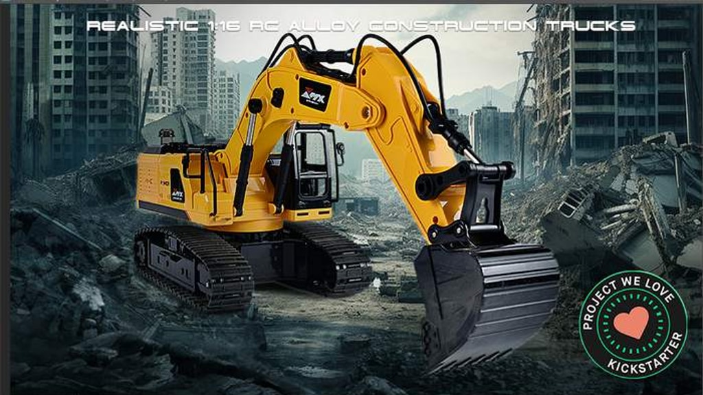Mighty Crafters: Realistic 1:16 RC Alloy Construction Trucks