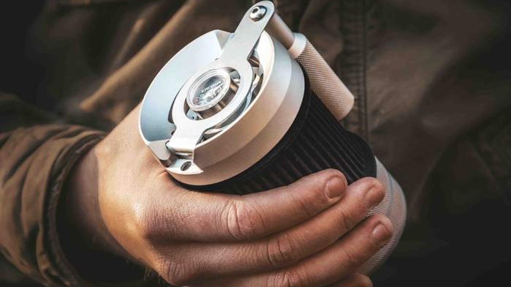 COFFEEJACK V2 - Gear Powered Portable Espresso Machine